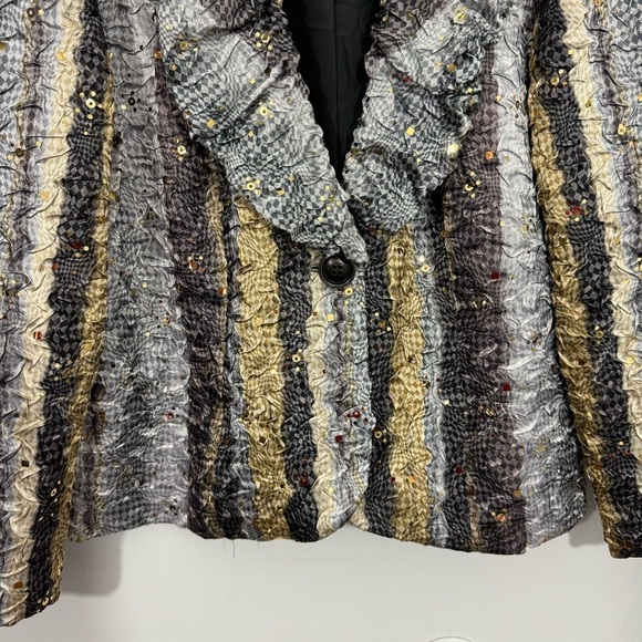 Joseph Ribkoff Multicolor Textured Jacket - Picture 3 of 13
